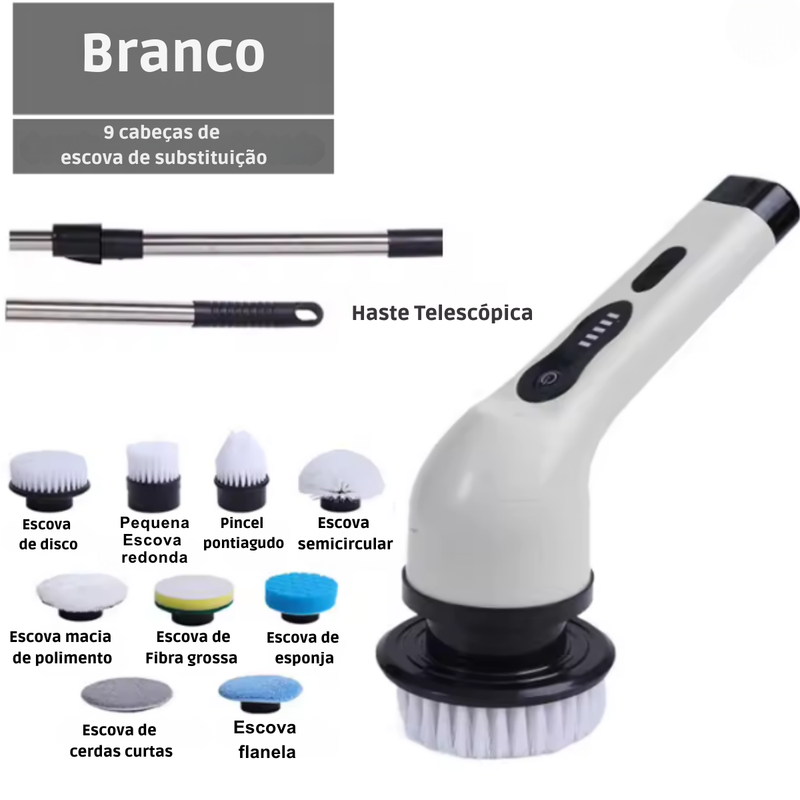 Esfregão Elétrico 9 em 1 MegaClean Faxina Sem Esforço