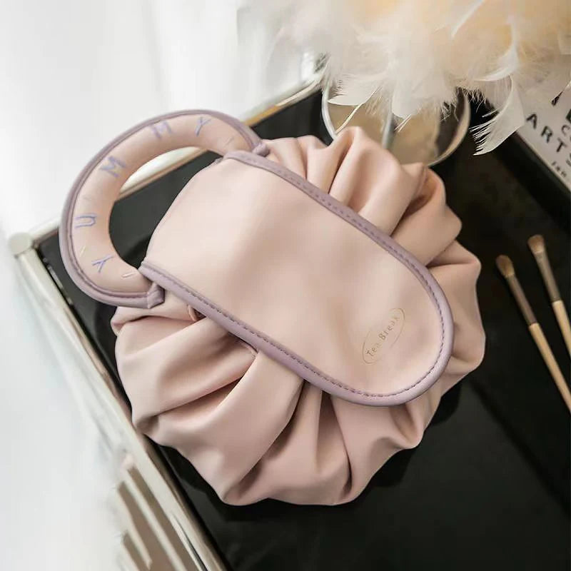 Lazy Drawstring Makeup Fashion Handbagm GlamourFlex - Bolsa Prática da Moda